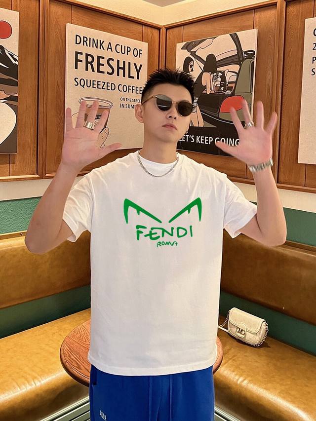 Fendi's New Men's Short-Sleeved T-Shirt For Spring And Summer 2019 Is Made Of Do