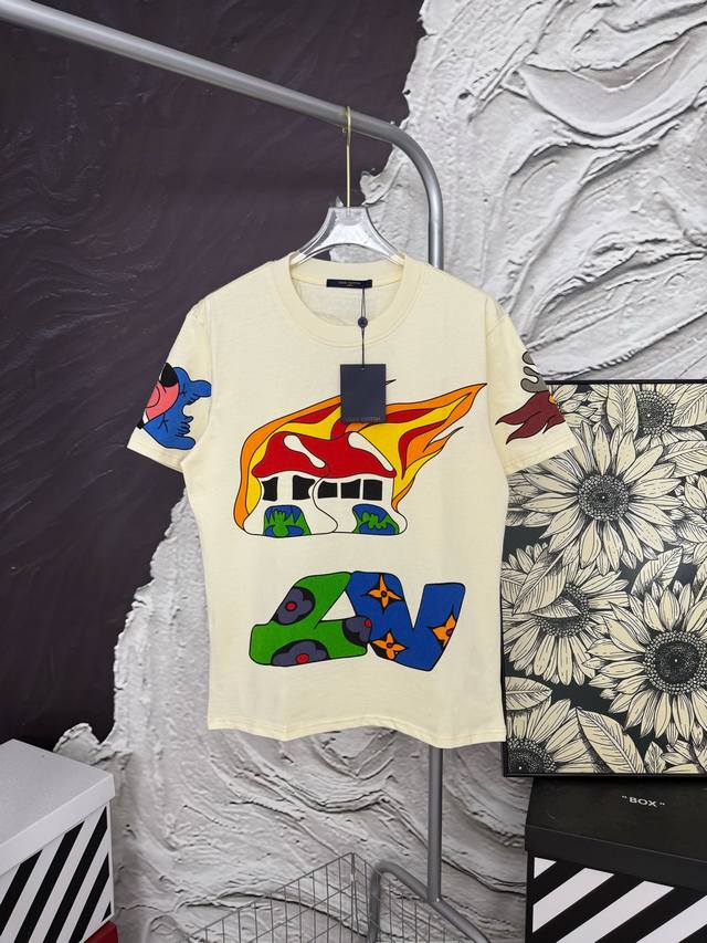 Style No. Aa55100 Lv Short Sleeve With Large Train Logo Same Style As Louis Vuit