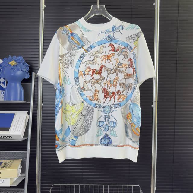 425 Arrived On The Same Day, Ready To Match Hermes Full Print Sweater Short S