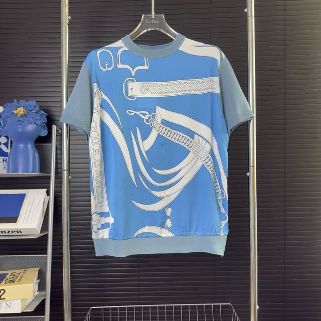424 Arrived On The Same Day, Ready To Match Hermes Sweater Short Sleeve Origi