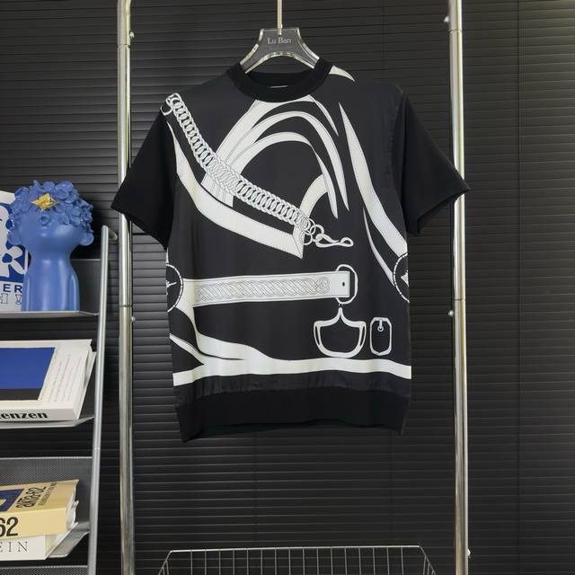 423 Arrived On The Same Day, Ready To Match Hermes Sweater Short Sleeve Origi
