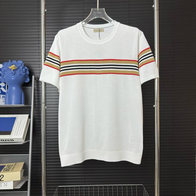 420 Arrived On The Same Day, Ready To Match Burberry 25Ss Classic Striped Swe