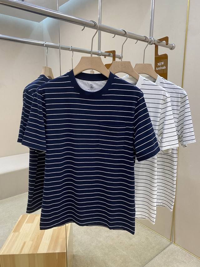 Mainly Recommend Bc25Ss New Striped T-Shirt This Fabric Uses Striped Patterns In