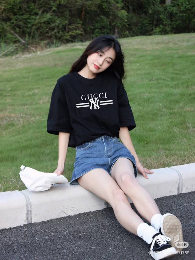 Style No. Wkd53 Popular Summer Gucci Ny Joint New Printed T-Shirt, Must-Have For