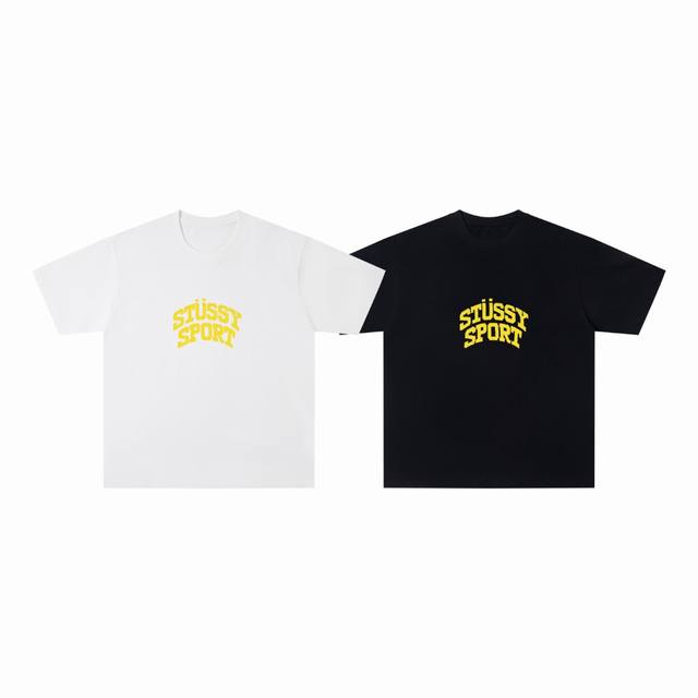 Style Number: Wkd50 Stussy 25Ss Summer Yellow Letter New Basic Loose Short-Sleev