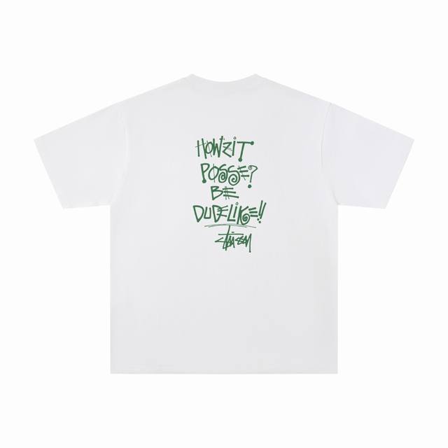 Style Number: Wkd30 Stussy 25Ss Summer Green Letter New Basic Loose Short-Sleeve