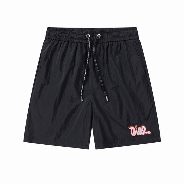 diro Dior 2025 Spring And Summer Logo Embroidery New Fashion Beach Shorts Wit