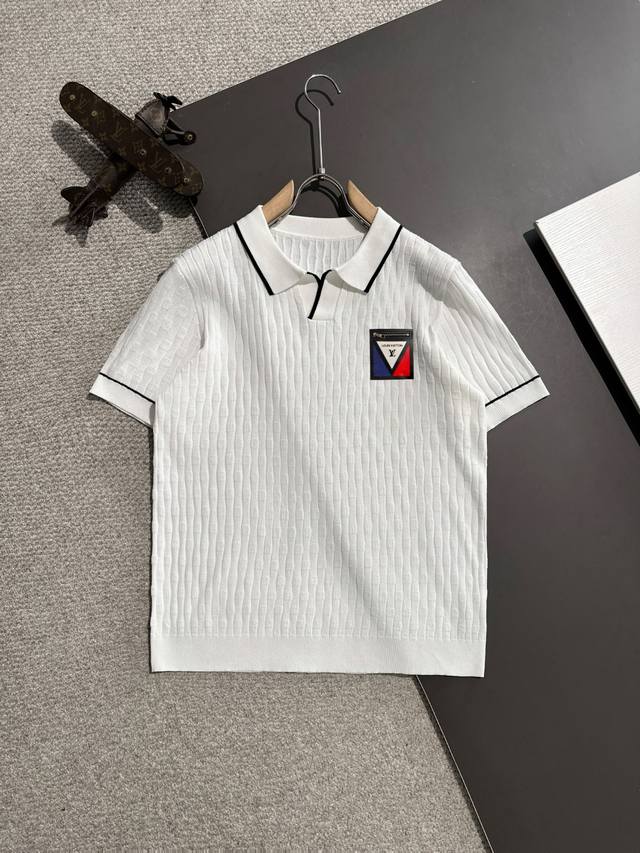 Next-Day Delivery High-Quality Lv 2025 Spring And Summer New Men's Lapel Short-S