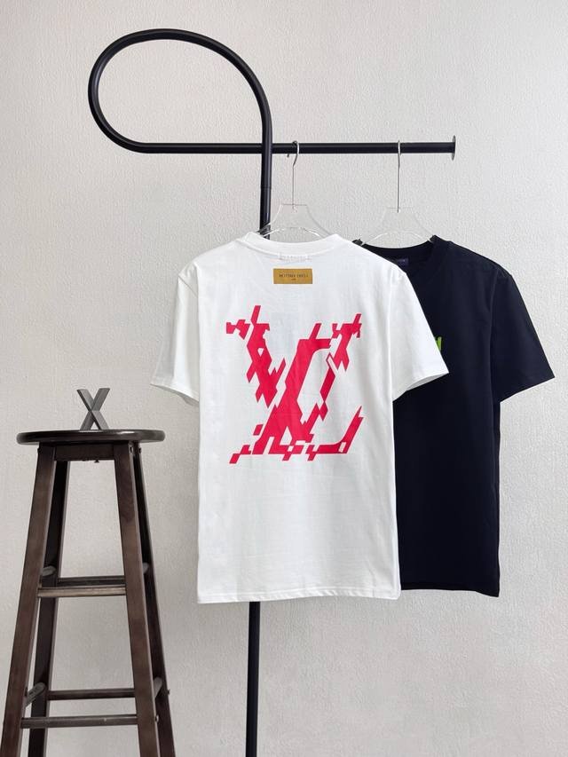 Style No. Xb60 Lv New Style Chest Letter Back Logo Print Round Neck Short Sleeve
