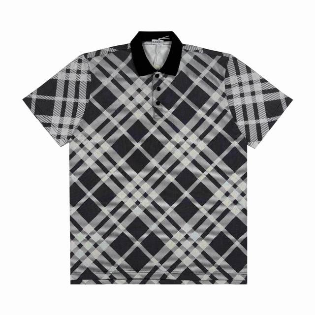 burberr* Burberry New Checkered Short-Sleeved Polo Shirt Size Xs-L