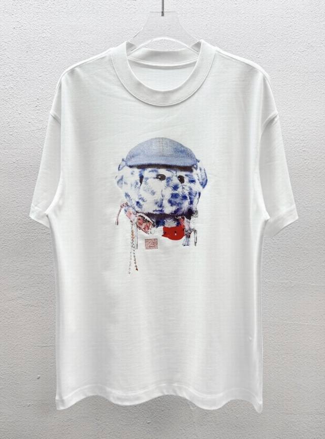 acne Studios Round Neck T-Shirt Digital Direct Printing 300G Cotton Double-St
