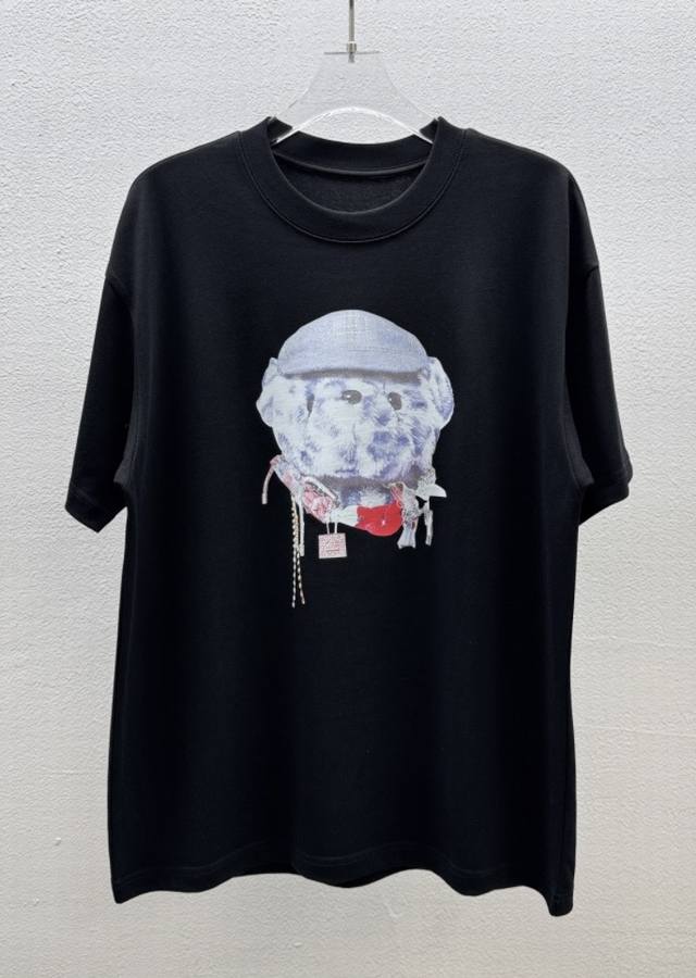 acne Studios Round Neck T-Shirt Digital Direct Printing 300G Cotton Double-St