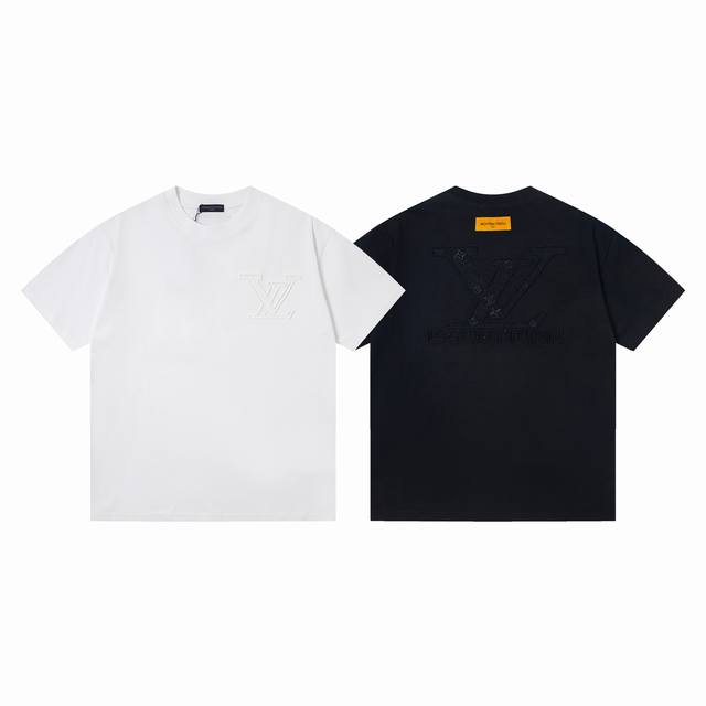 Style No. Y156 Louis Vuitton 2025 New Heavy Embroidery T-Shirt Short Sleeves Lou