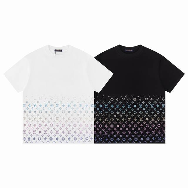 Style F15 Lv Top Quality Lv Louis Vuitton Hot Diamond T-Shirt - Made Of 280G Dou