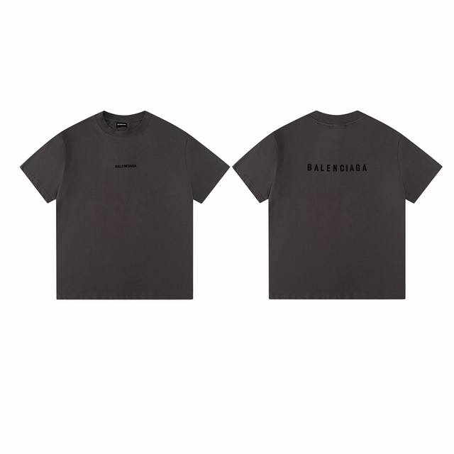 Style M47 Paris Balenciaga Classic Front And Back Letter Short Sleeves Paris Mat