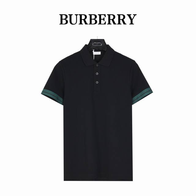 burberry Burberry 24Ss Warhorse Contrast Line Reverse Cuff Print Short Sleeve