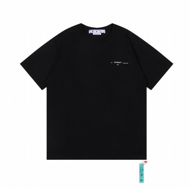 High Version Off-White Co Virgil Abloh 19Ss Watercolor Monet Oil Painting Arrow