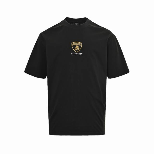 balenciaga Balenciaga 25Ss Lamborghini Co-Branded Embroidered Short Sleeves L