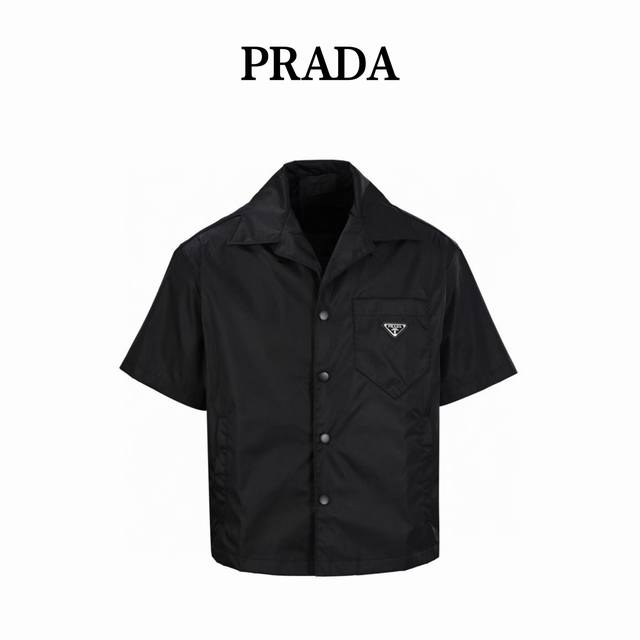 prada Prada Prd Nylon Pocket Short-Sleeved Shirt Authentic 6407 Purchased Usi