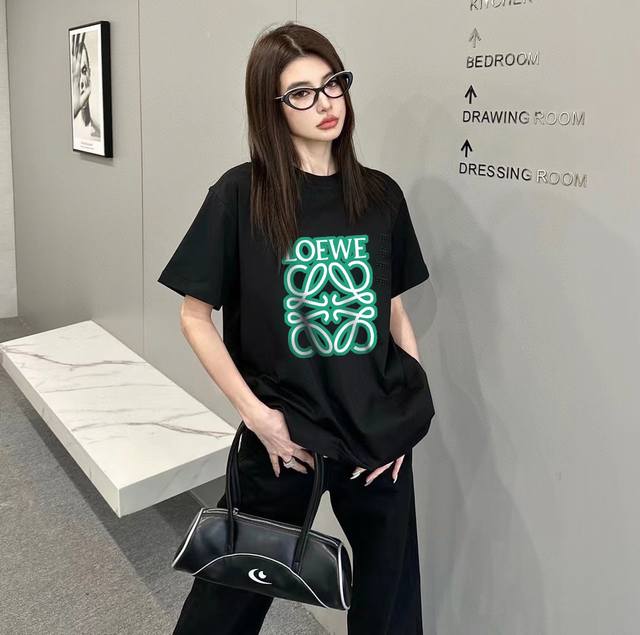 loewe Loewe Colorful Letter Print Short-Sleeved Top Picture