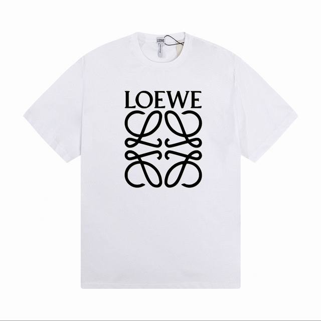 loewe Classic Letter Short-Sleeved Top With Super Texture And Suitable For Ev