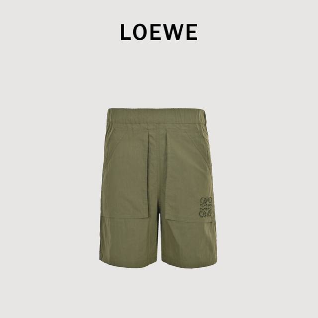 loewe Loewe Textured Cotton Poplin Paula S Hollow Embroidered Shorts Are On S