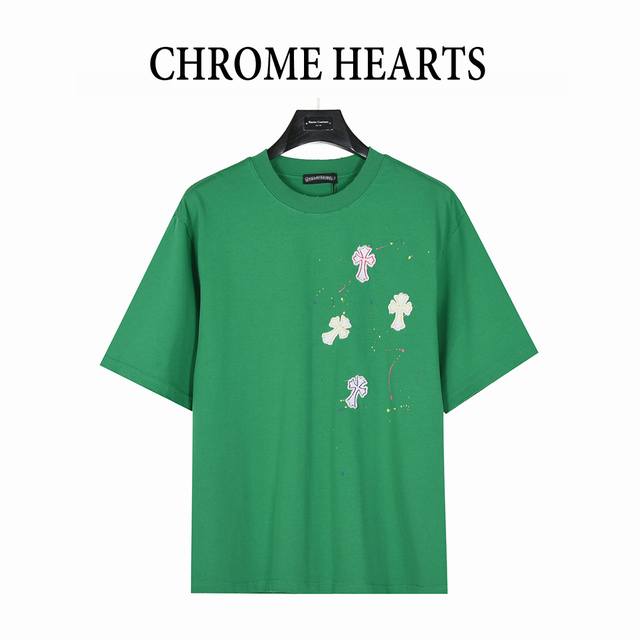 chromehearts Chromehearts 25Ss Graffiti Cross Patch Embroidery Washed Short-S