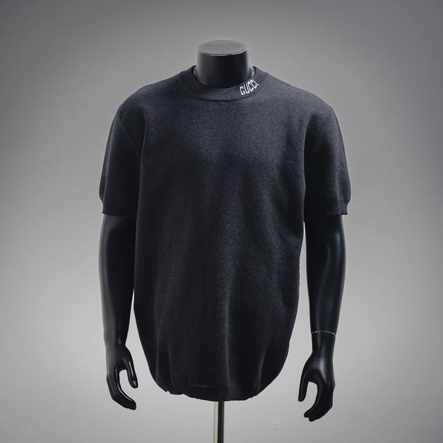 gucci Guc 25Ss Neckline Intarsia Knitted Short Sleeves Process Description Fi