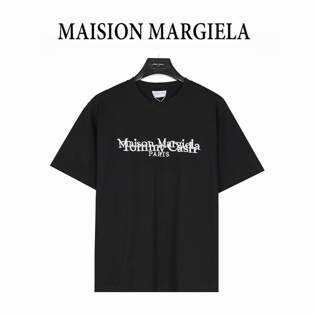 maisonmargiela Margiela Co-Branded Tommycash Embroidered Logo Round Neck Shor