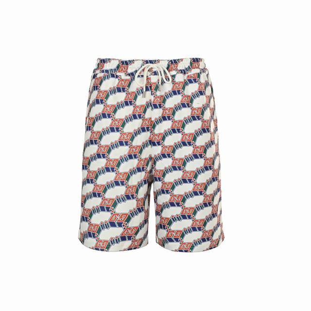 gucci Gucci Gg Full Print Shorts The Printing Uses Pearl Paste Imported From