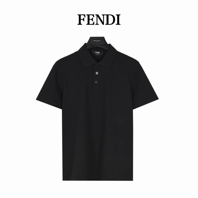 fendi Fendi 25Ss New Double F Embossed Short-Sleeved Polo Shirt Original Qual