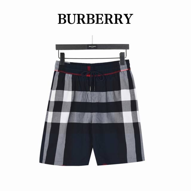 burberry Classic Striped Plaid Shorts Fabric: Original Tencel Cotton Woven Cu