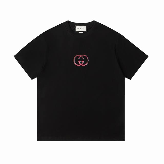 New Arrival High Version Gucci Red Ghost Short Sleeve Launching Sports Items Emb