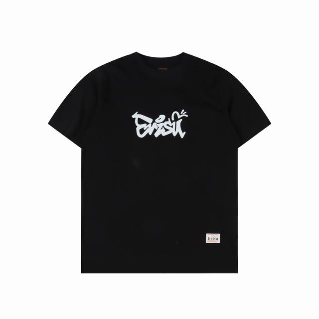 evisu25Ss Fushen New Letter Print Short Sleeves Details: Version Tag Collar L