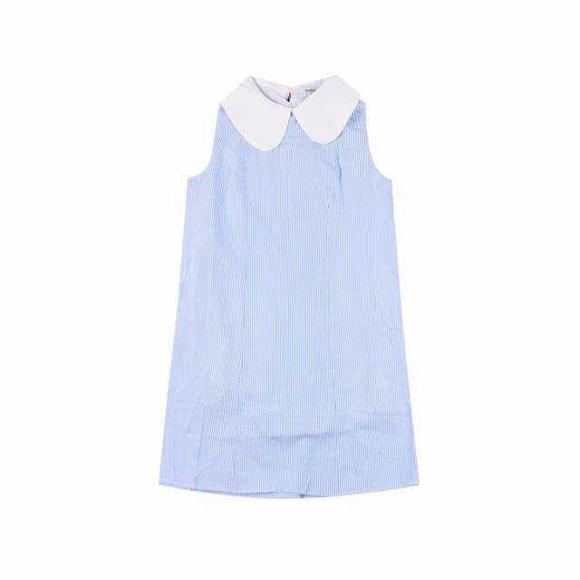 thom Browne Tb Bow Striped Dress Shirt Dress College Style Neckline Adopts Do