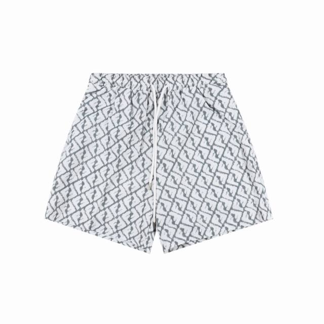 Fendi Fendi 24Ss Ff Full Print Shorts Imported High Count And High Density C