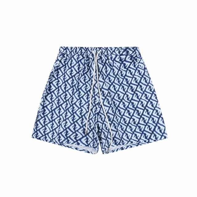 Fendi Fendi 24Ss Ff Full Print Shorts Imported High Count And High Density C