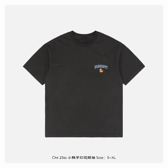 carhartt 25Ss Duck Print Short Sleeves The Fabric Is Made Of 230G Combed Cott