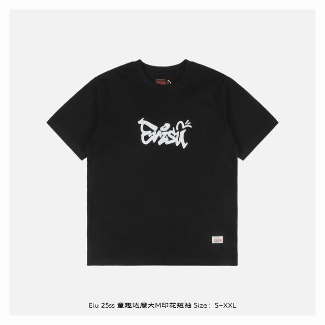 evisu Fushen 25Ss Tongqu Daruma Large M Printed Short Sleeves The Fabric Is M