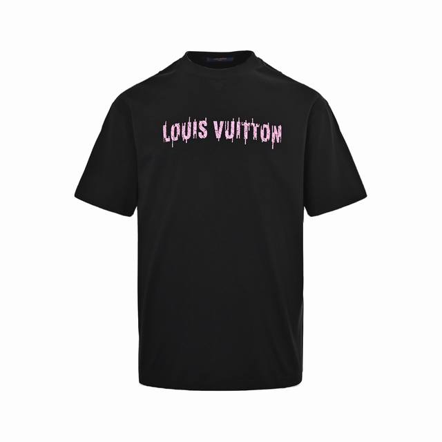 louis Vuitton Louis Vuitton Big Letter Logo Printed Short Sleeves The Fabric