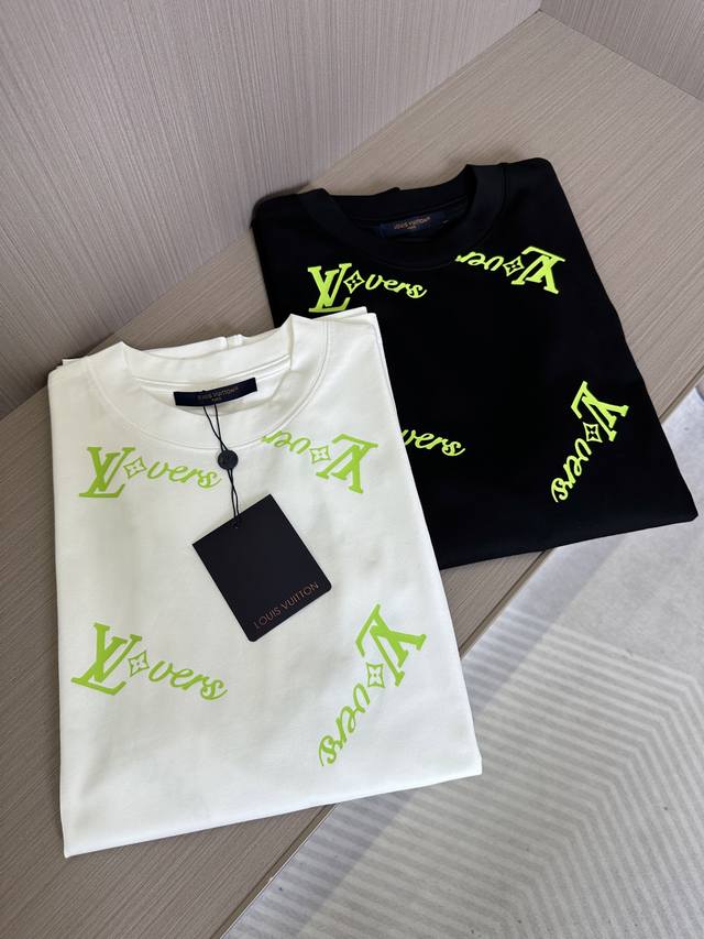 lv Donkey 25Ss Spring And Summer New Round Neck Short Sleeves Customized Pure