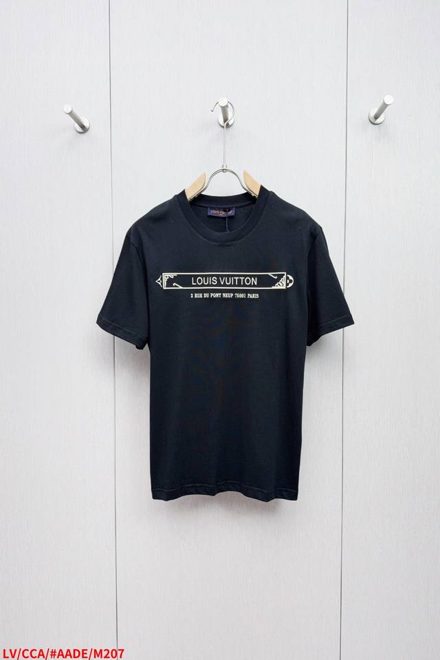 m207 Lv Louis Vuitton 2025 Spring And Summer New Men's And Women's Short-Slee
