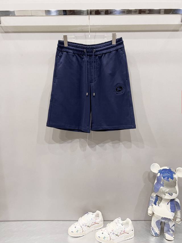 burberry Burberry Pure Cotton Terry Tripe Fabric Shorts Brand Wheat Ear Warho