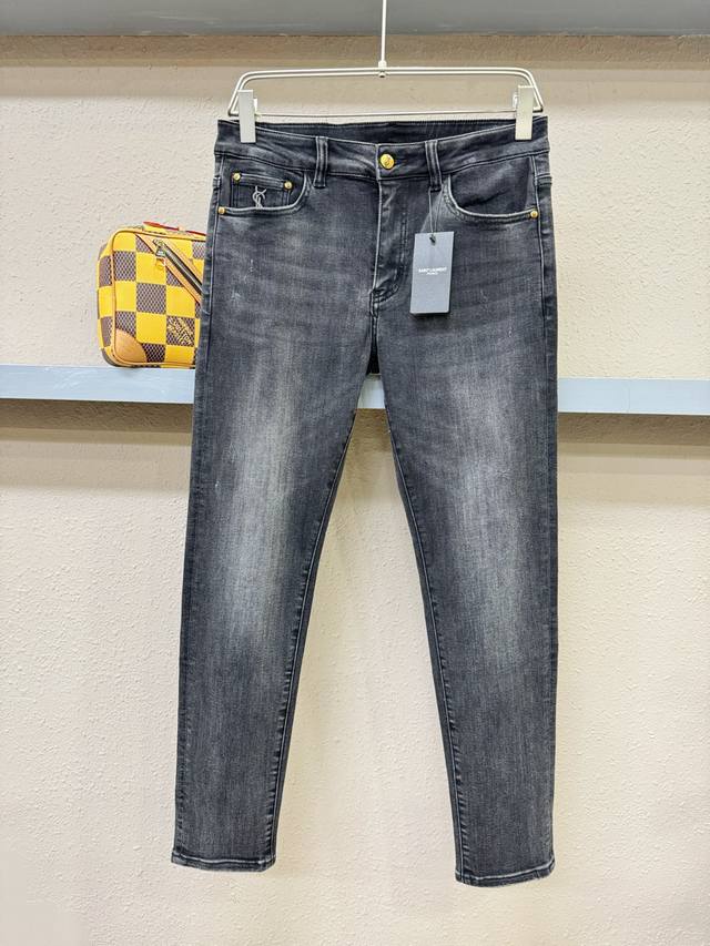 Saint Laurent Original Jeans 2025 New Original Jeans Original Heavy-Duty Brand C