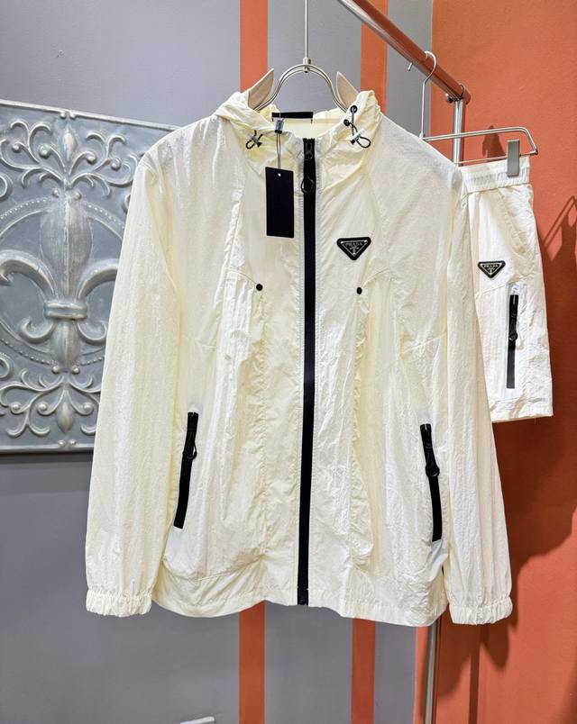 Suit Prada Prada 2025 Spring And Summer Classic Sun Protection Suit Fabric Is Su