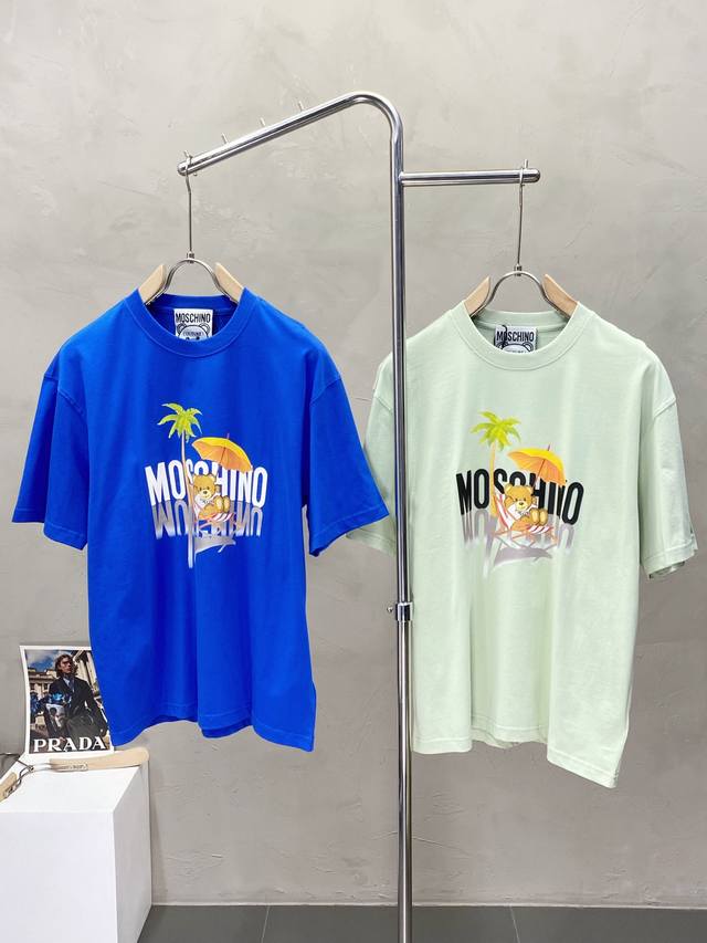 Moschino Exclusive New Men's Casual Short-Sleeved High-End Customization High-En