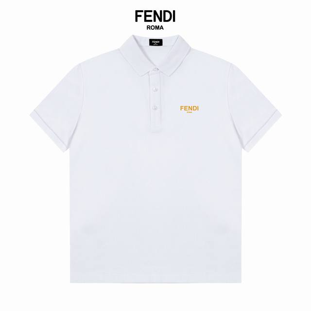 fendi Fendi Classic Logo Exquisite Polo Shirt Upgraded Inspiration From The 1