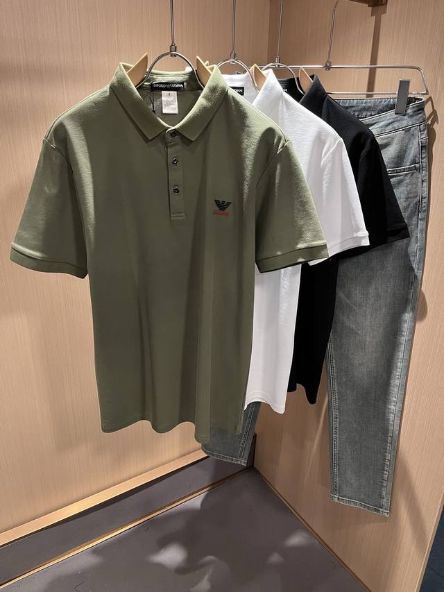 armana*Ni 2025 Spring And Summer New Men's Casual Short-Sleeved Polo Shirt Or