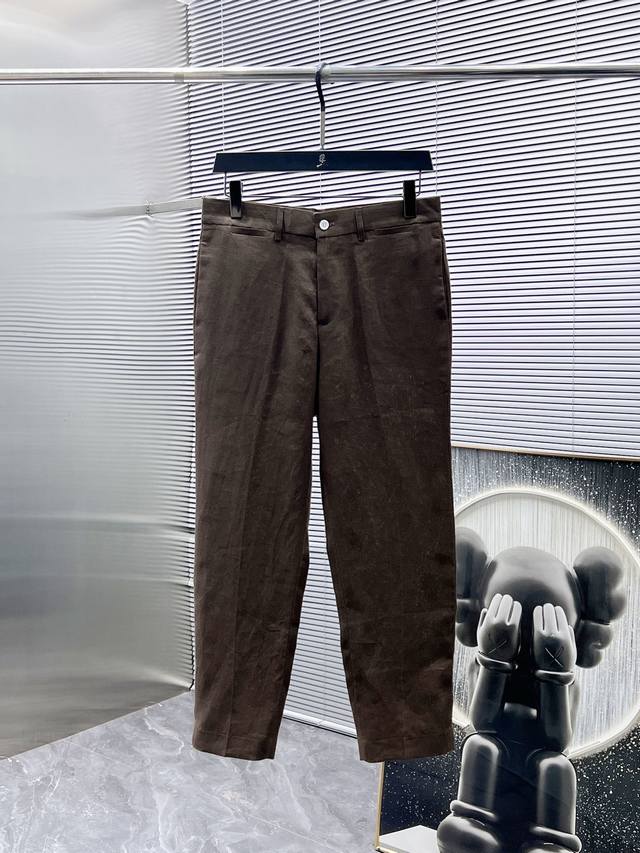 Dolce & Gabbana Dg 2025Ss Spring And Autumn New Linen Trousers Cropped Trousers