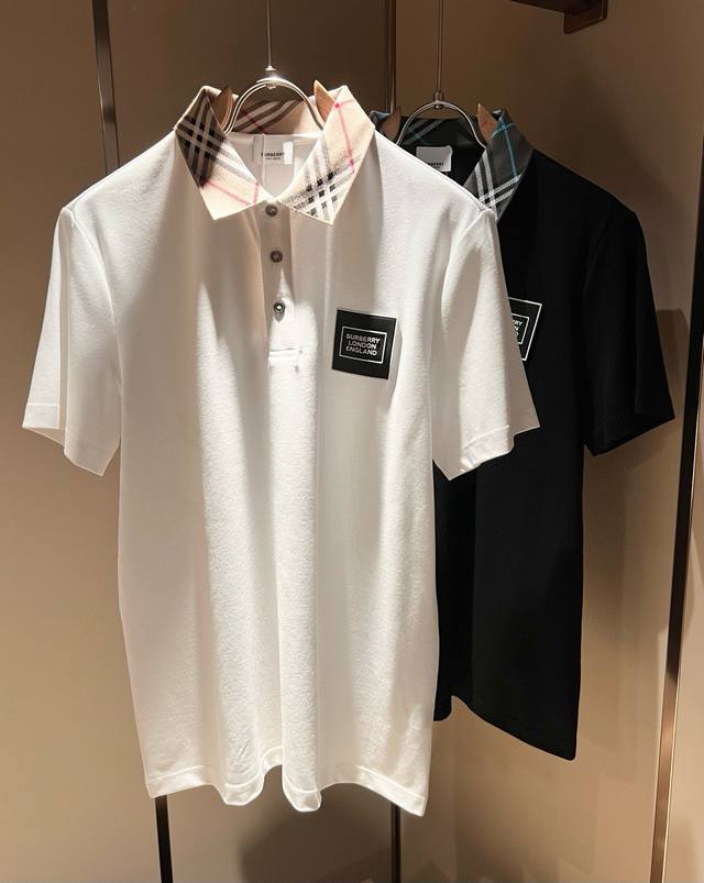 bur*Erry 2025 Spring And Summer New Men's Short-Sleeved Polo Shirt The Brand'